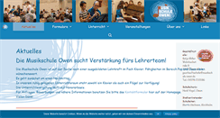 Desktop Screenshot of musikschule-owen.de