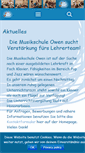 Mobile Screenshot of musikschule-owen.de